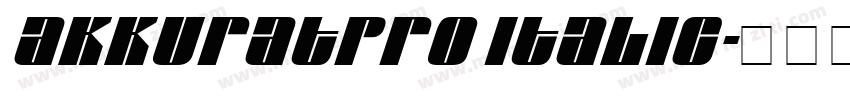 Akkuratpro italic字体转换